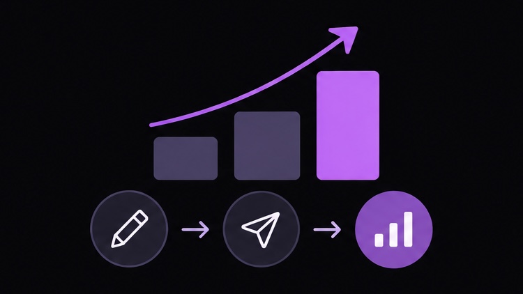 A publishing workflow leading to audience growth